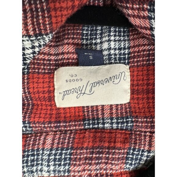 Universal Threads Womens Orange Flannel S long sleeve button up collared cotton‎ - Picture 3 of 6